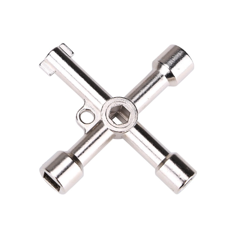 WRENCH:4 WAY CROSS KEY HANDLE,1 TRIANGUL